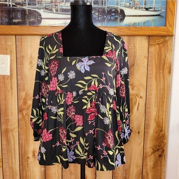 Dolan Left Coast Cherie Babydoll Top - Picture 2 of 9